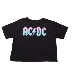 ACDC Crop Top Tshirt Size 11/12